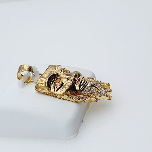 "14K Gold Plated Cubic Zircon Pendant, INUS1BR020 - Picture 8 of 9